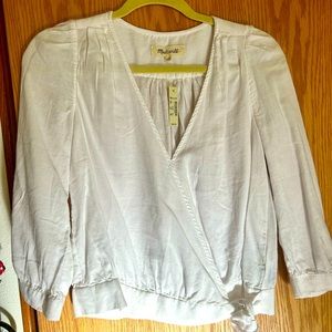 Madewell Cotton Wrap top